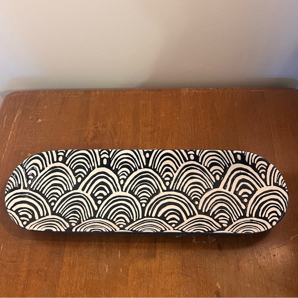 Short stories decorative ceramic tray